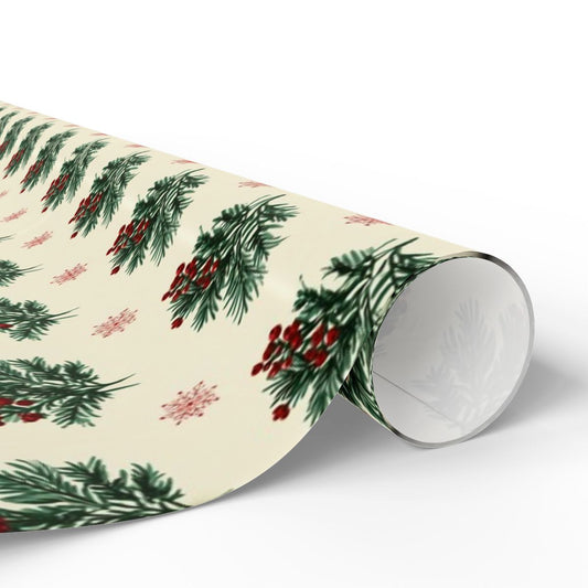 Winter Berry Bouquet Wrapping Paper