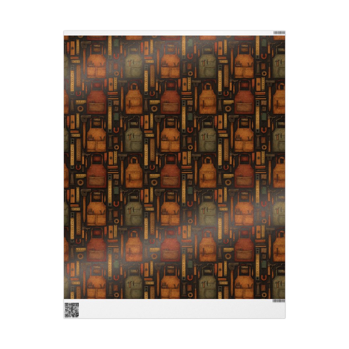 Workshop & Tools Pattern Wrapping Paper — Bench No. 001