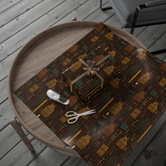 Workshop & Tools Pattern Wrapping Paper — Bench No. 002