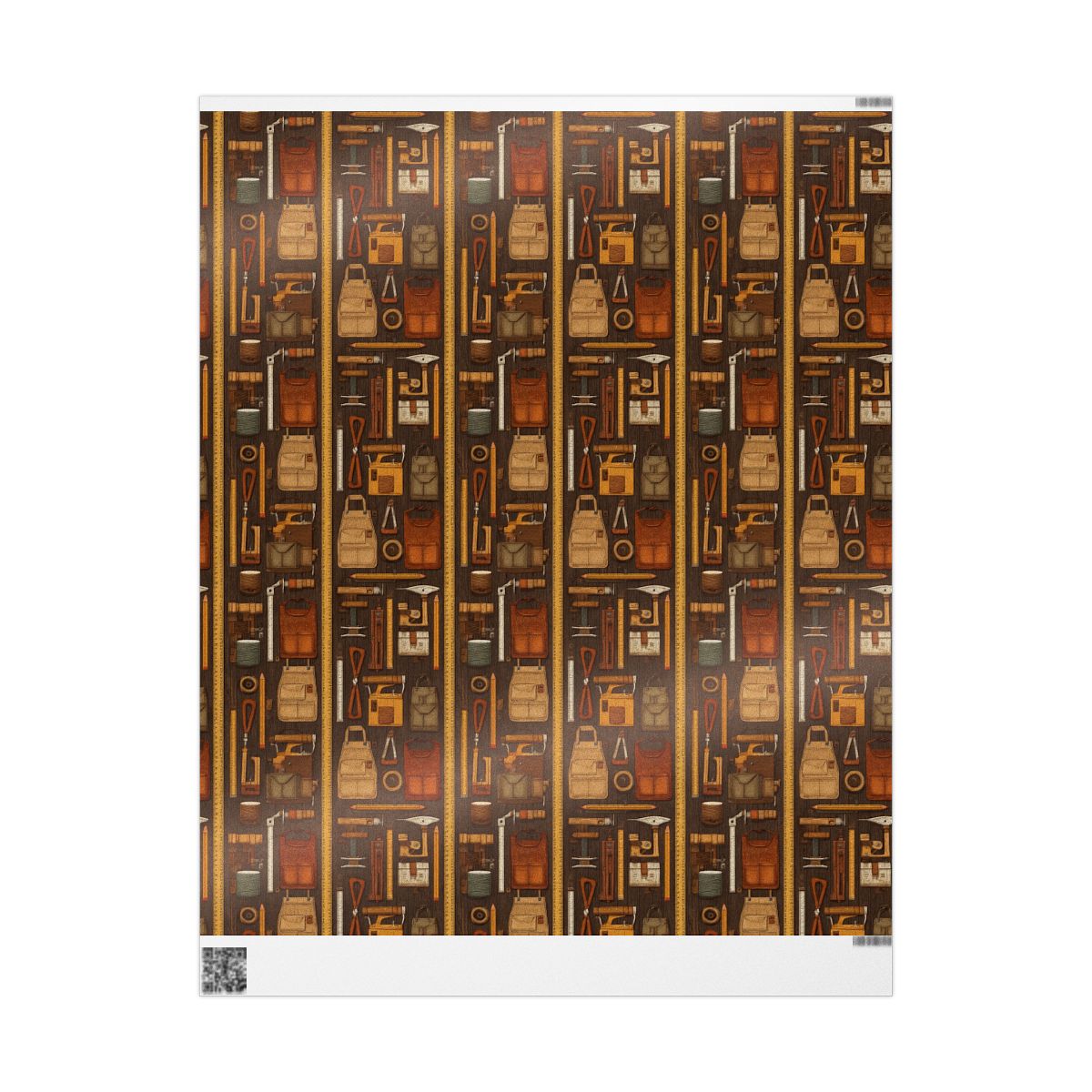 Workshop & Tools Pattern Wrapping Paper — Bench No. 003