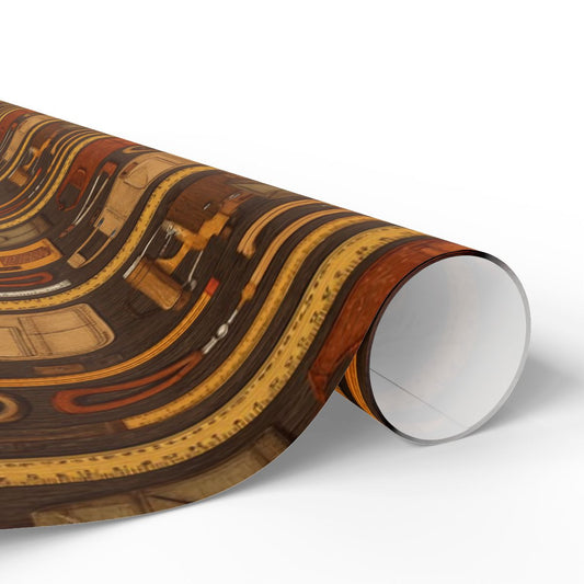 Workshop & Tools Pattern Wrapping Paper — Bench No. 003